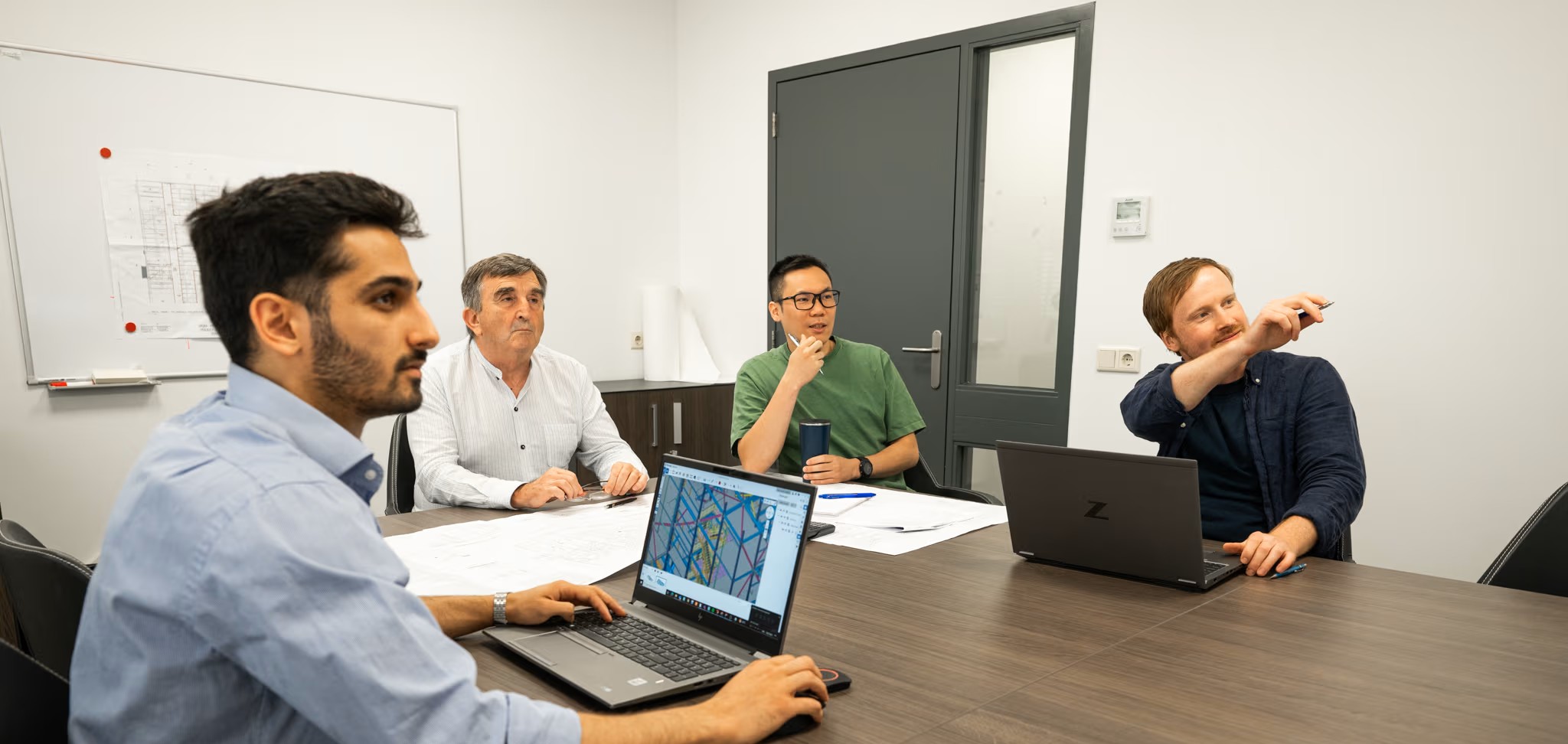 Team van Robust aan het werk