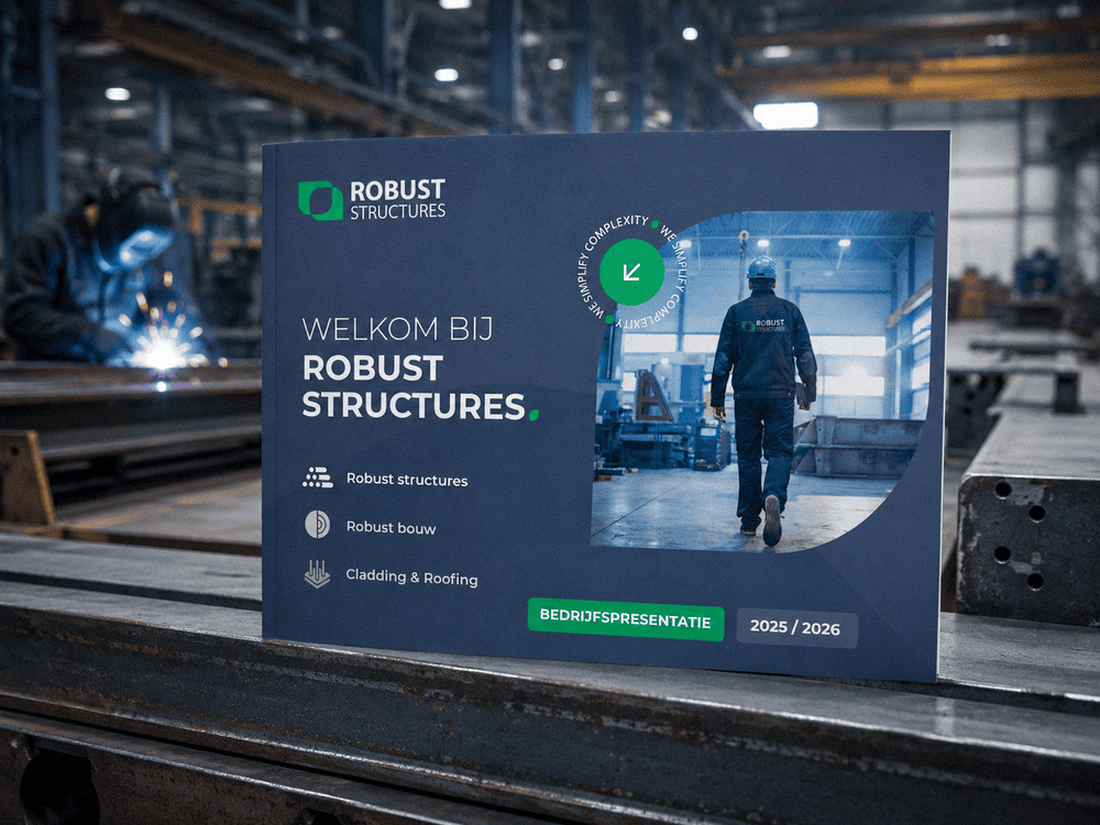 Robust Structures brochure in loods