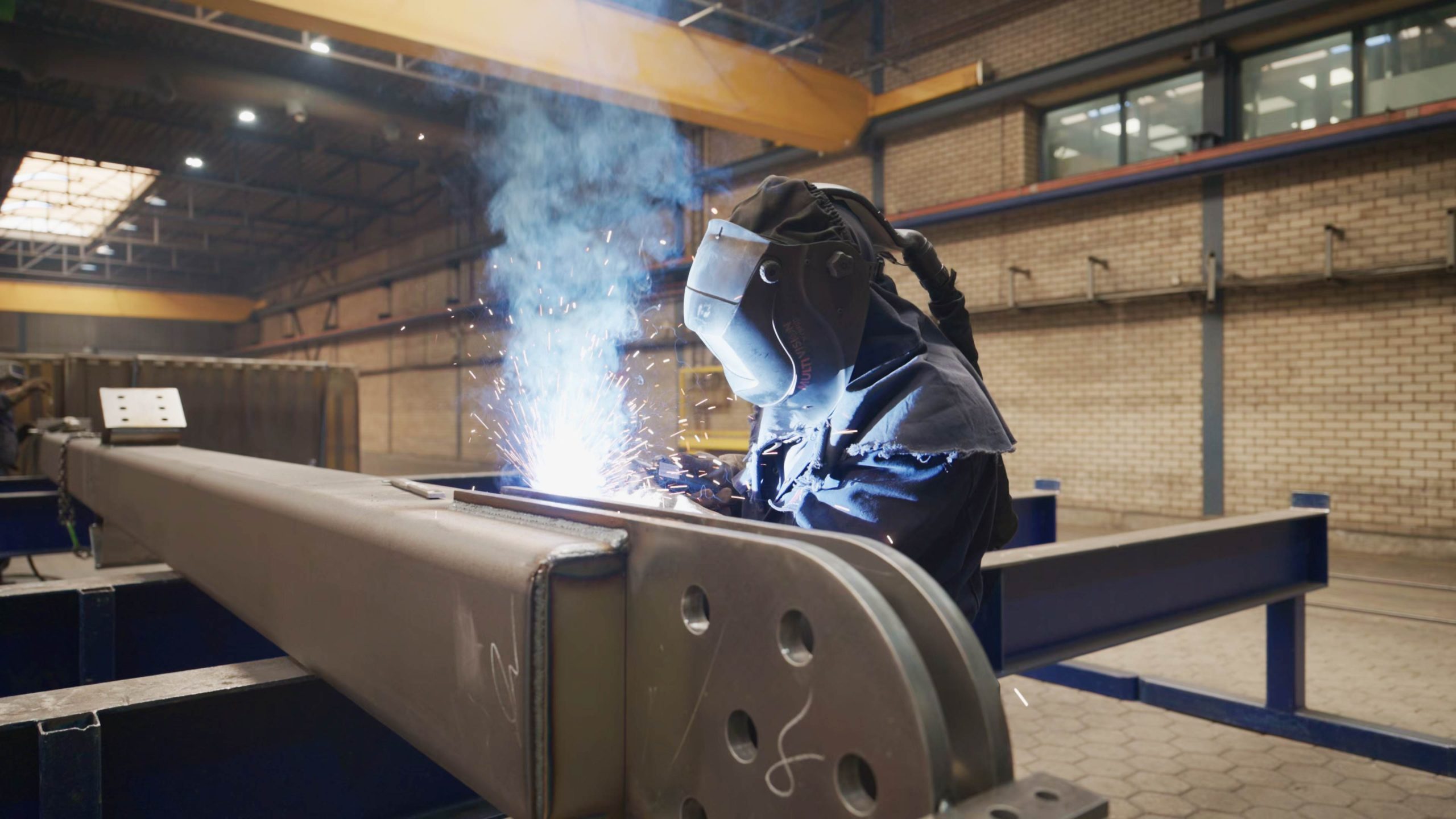 Robust structures employee working