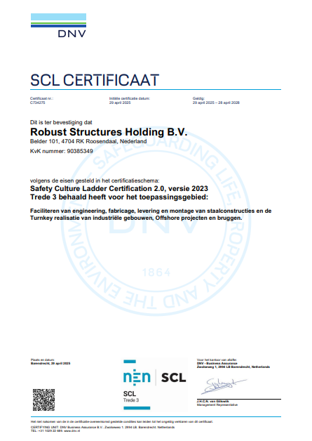 scl certificaat safety culture ladder
